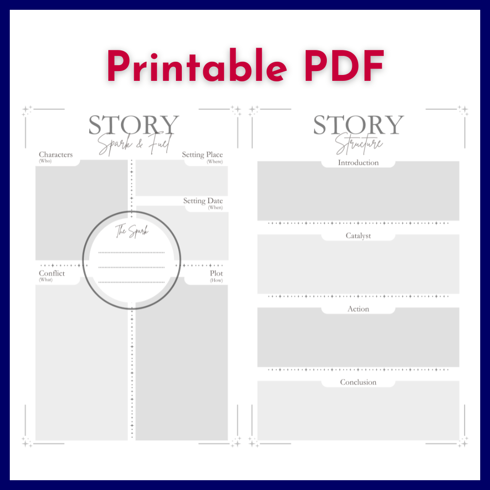 Creating Stories Worth Telling Template, Digital Download Printable PDF - The Legendary Connection