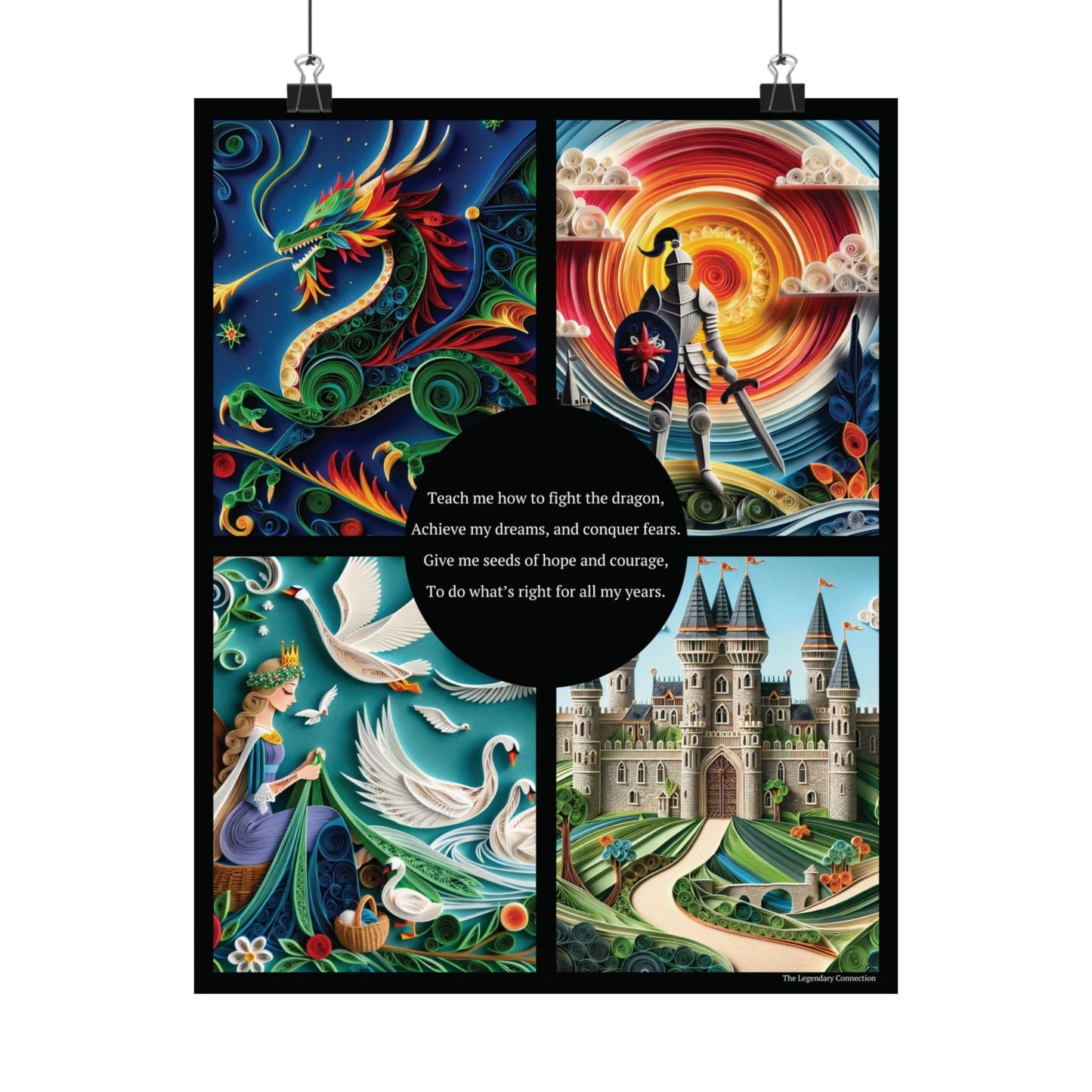 Legendary Connection Fighting Dragons Poster - The Legendary Connection