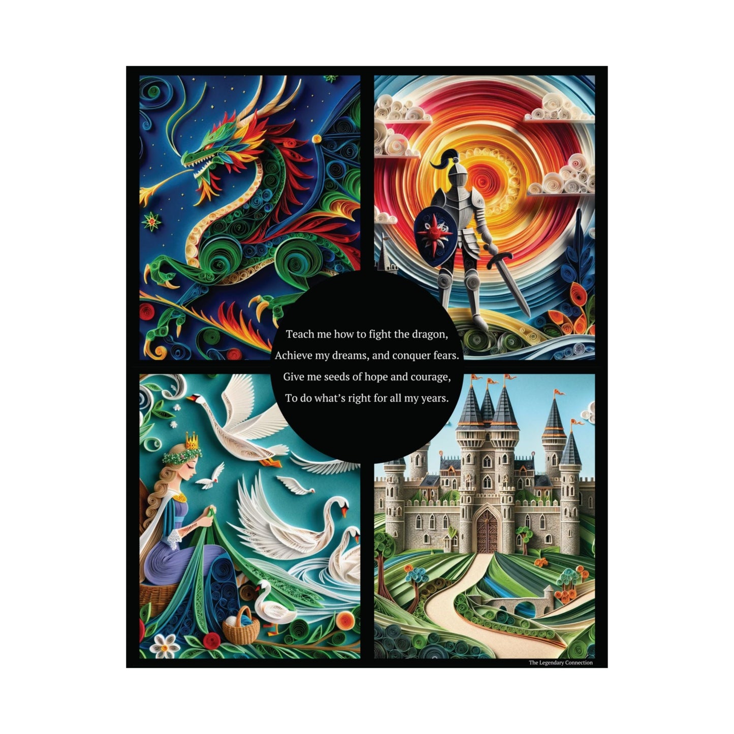 Legendary Connection Fighting Dragons Poster - The Legendary Connection