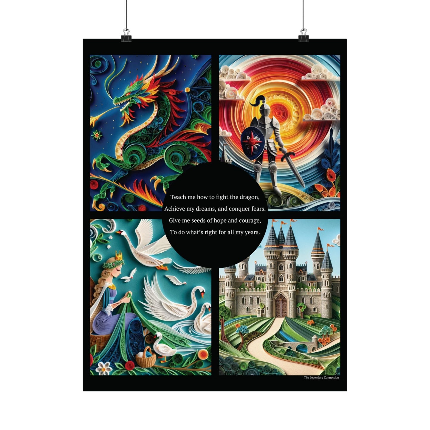 Legendary Connection Fighting Dragons Poster - The Legendary Connection