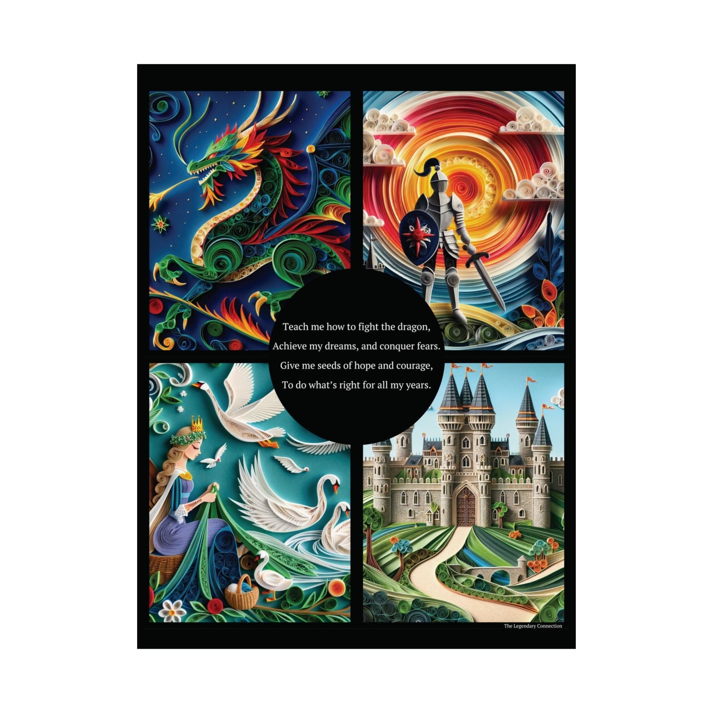 Legendary Connection Fighting Dragons Poster - The Legendary Connection