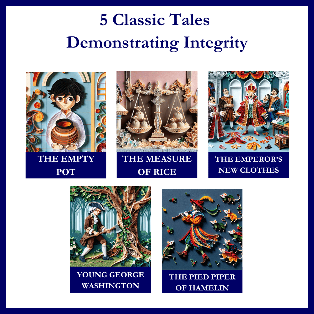 Once Upon A Virtue: Tales of Integrity - 5 Printable Tales + 30 Activity Pages (Digital Download) - The Legendary Connection