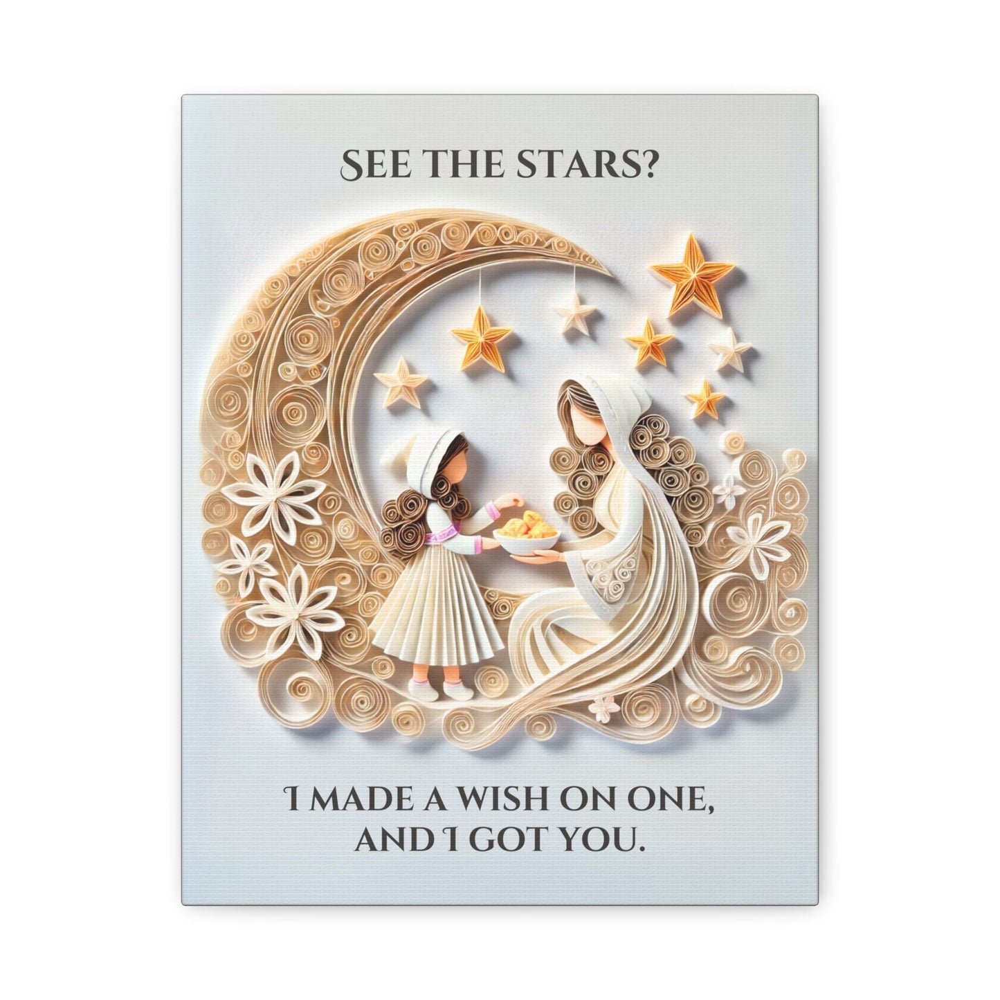 'See the Stars? I Made a Wish On One' - Canvas Art - The Legendary Connection