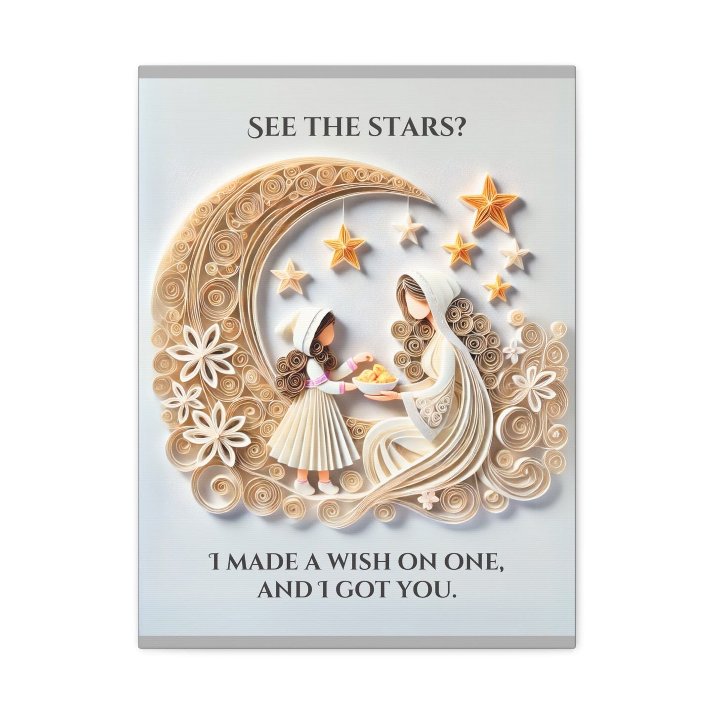 'See the Stars? I Made a Wish On One' - Canvas Art - The Legendary Connection