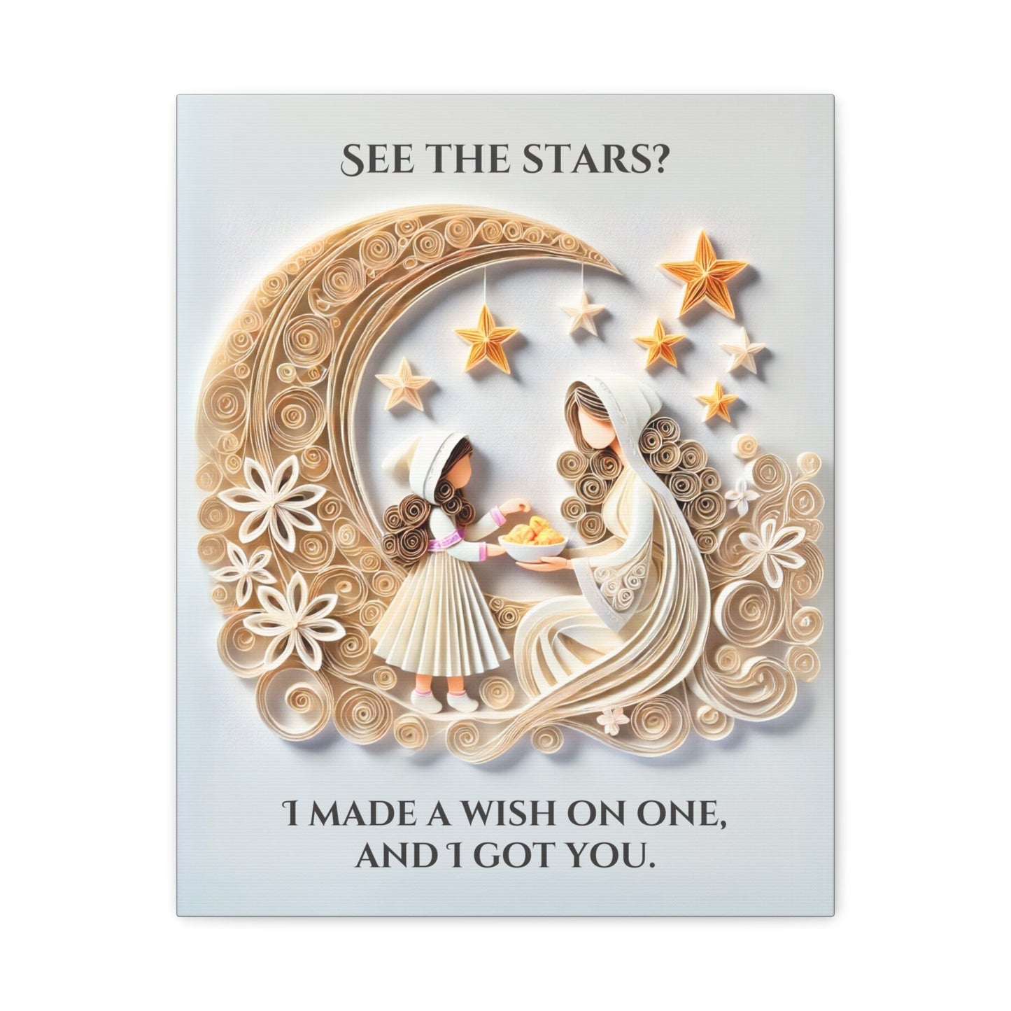 'See the Stars? I Made a Wish On One' - Canvas Art - The Legendary Connection