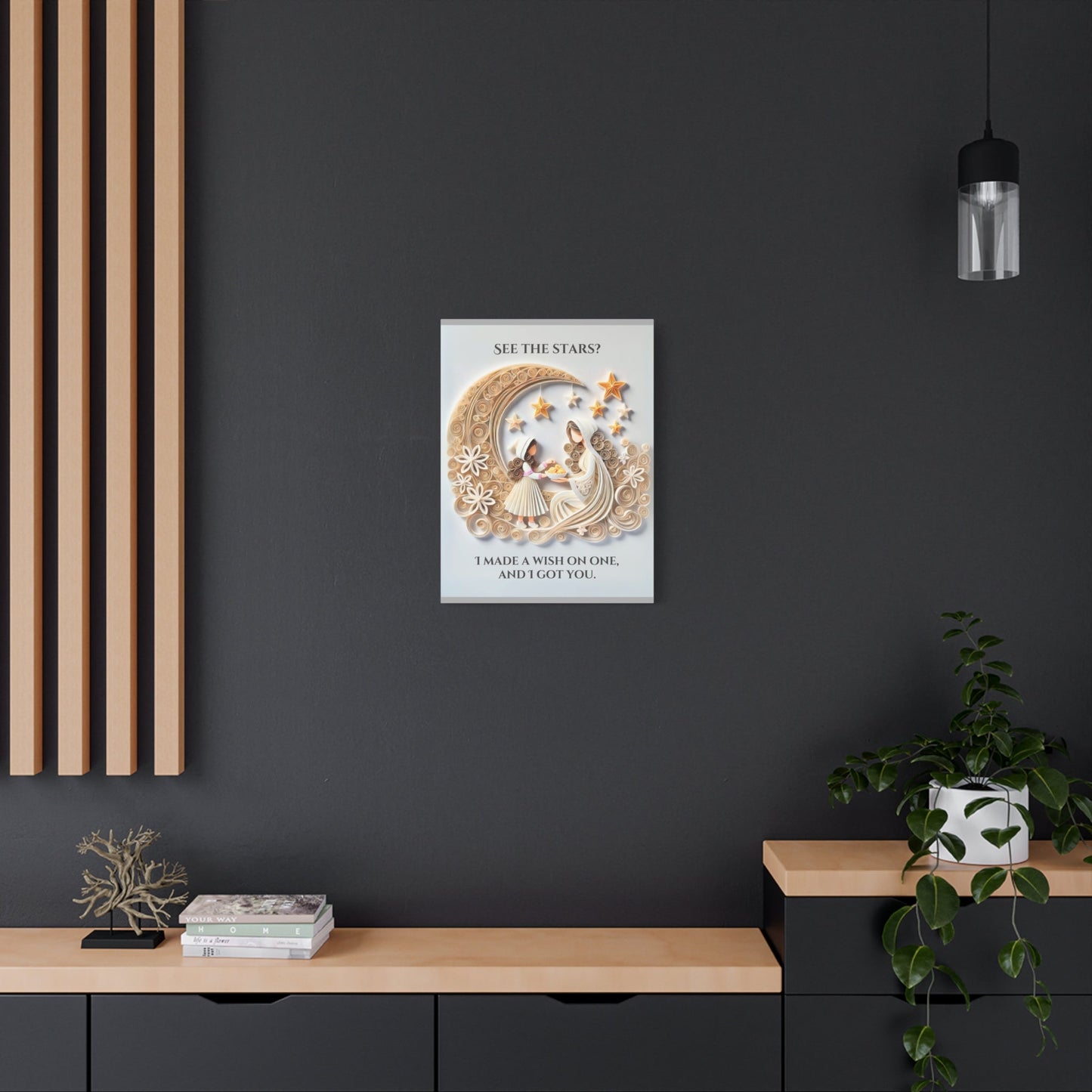 'See the Stars? I Made a Wish On One' - Canvas Art - The Legendary Connection