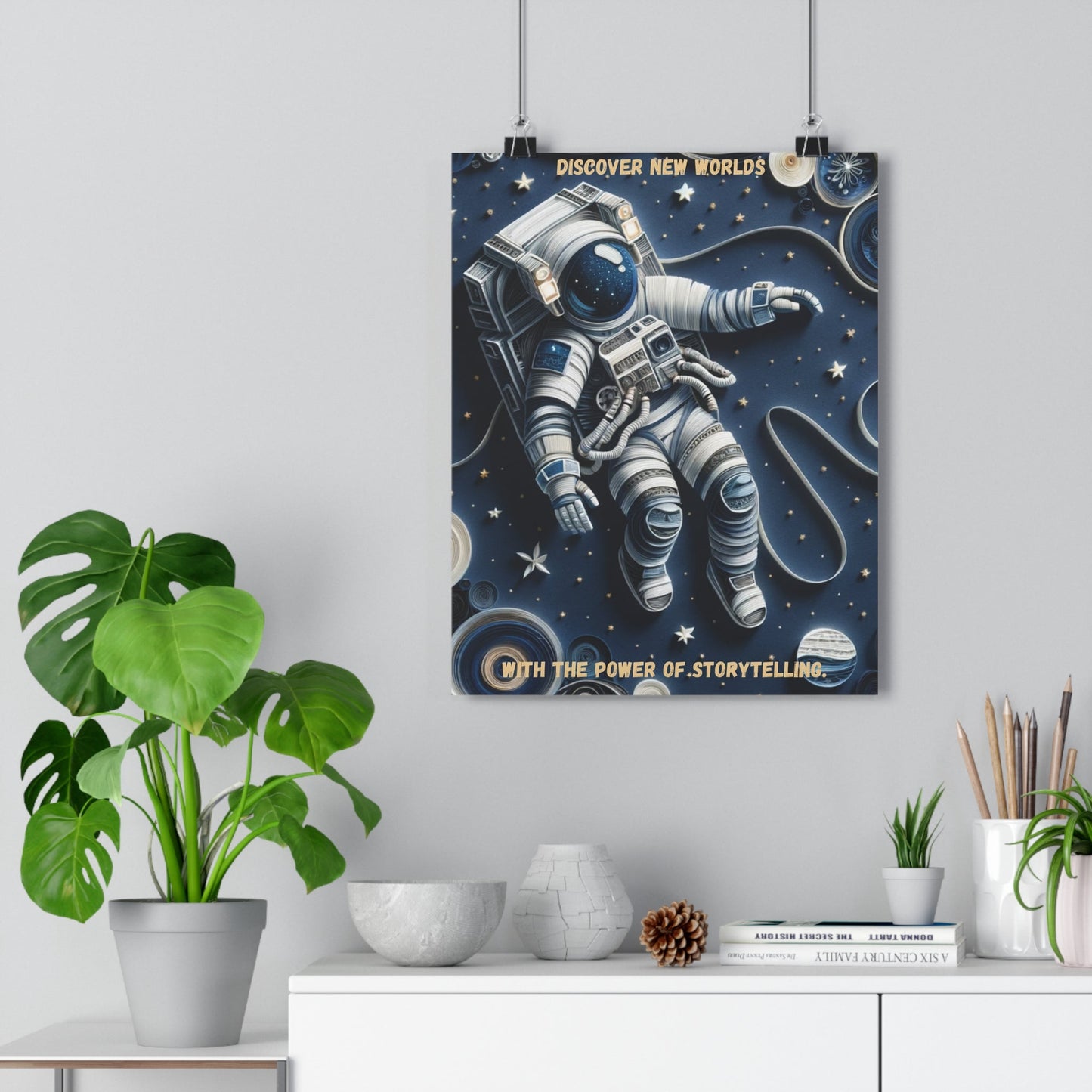 Space Astronaut Poster - The Legendary Connection