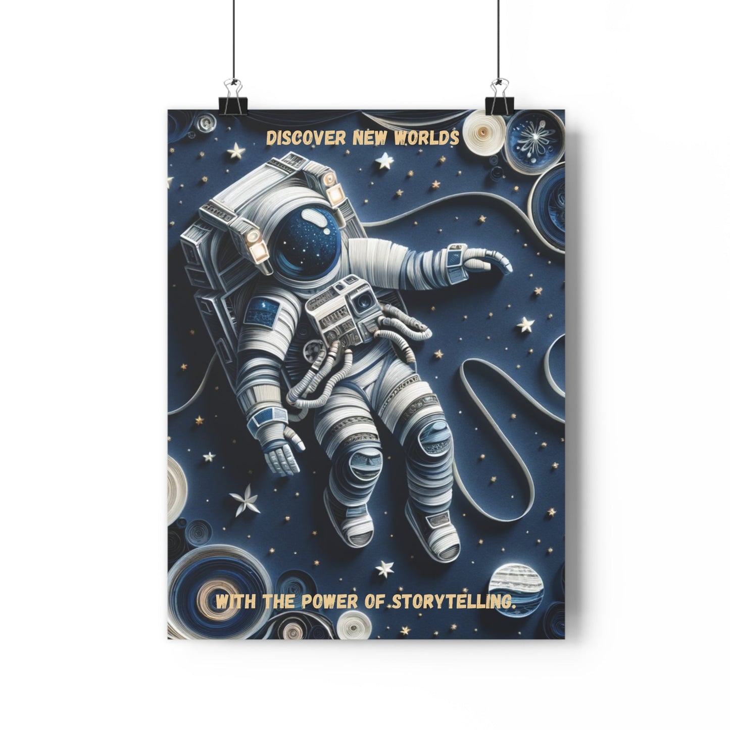 Space Astronaut Poster - The Legendary Connection
