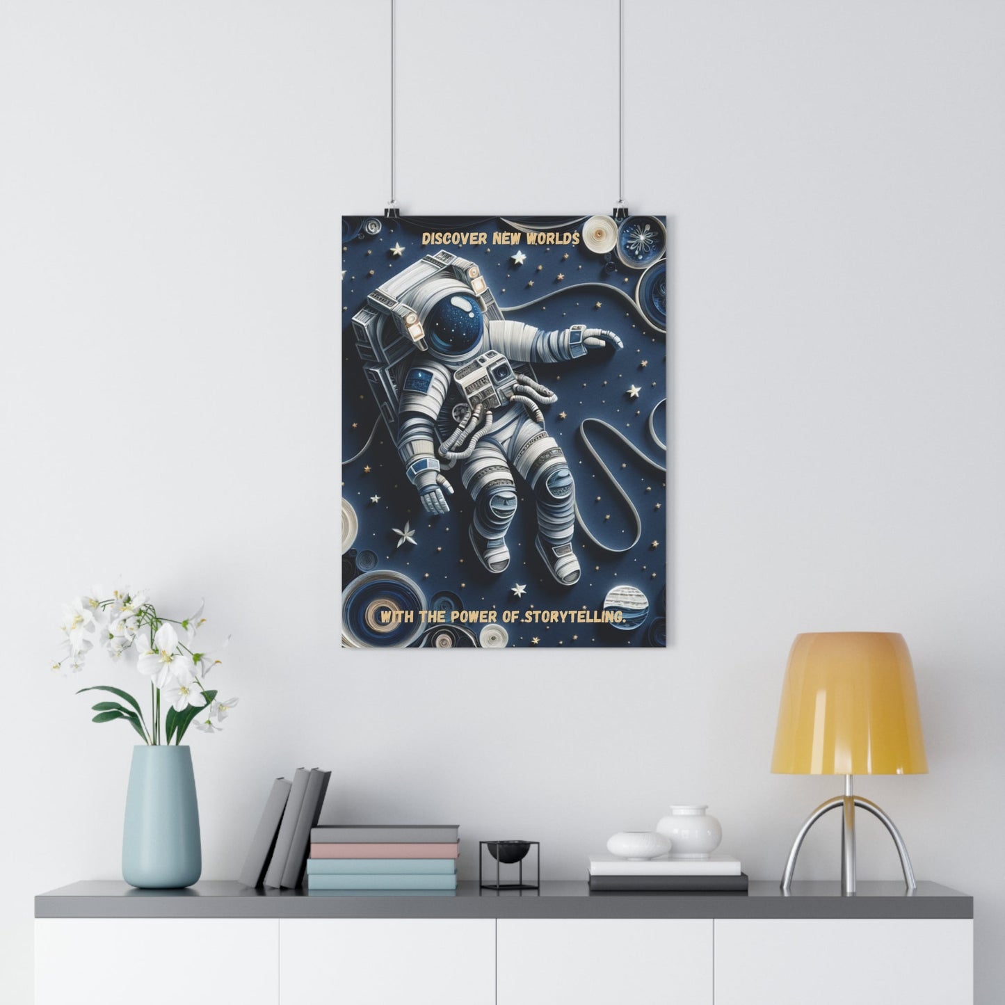 Space Astronaut Poster - The Legendary Connection
