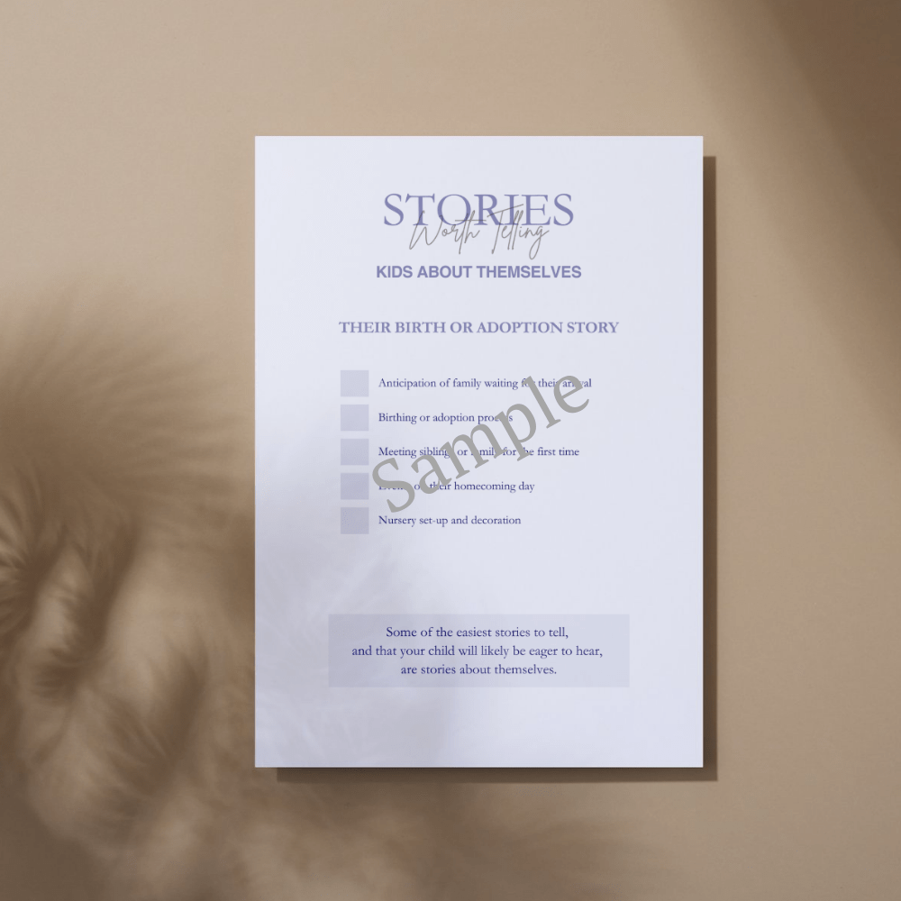 Stories Worth Telling Your Kids: Their Stories - Digital Download - The Legendary Connection