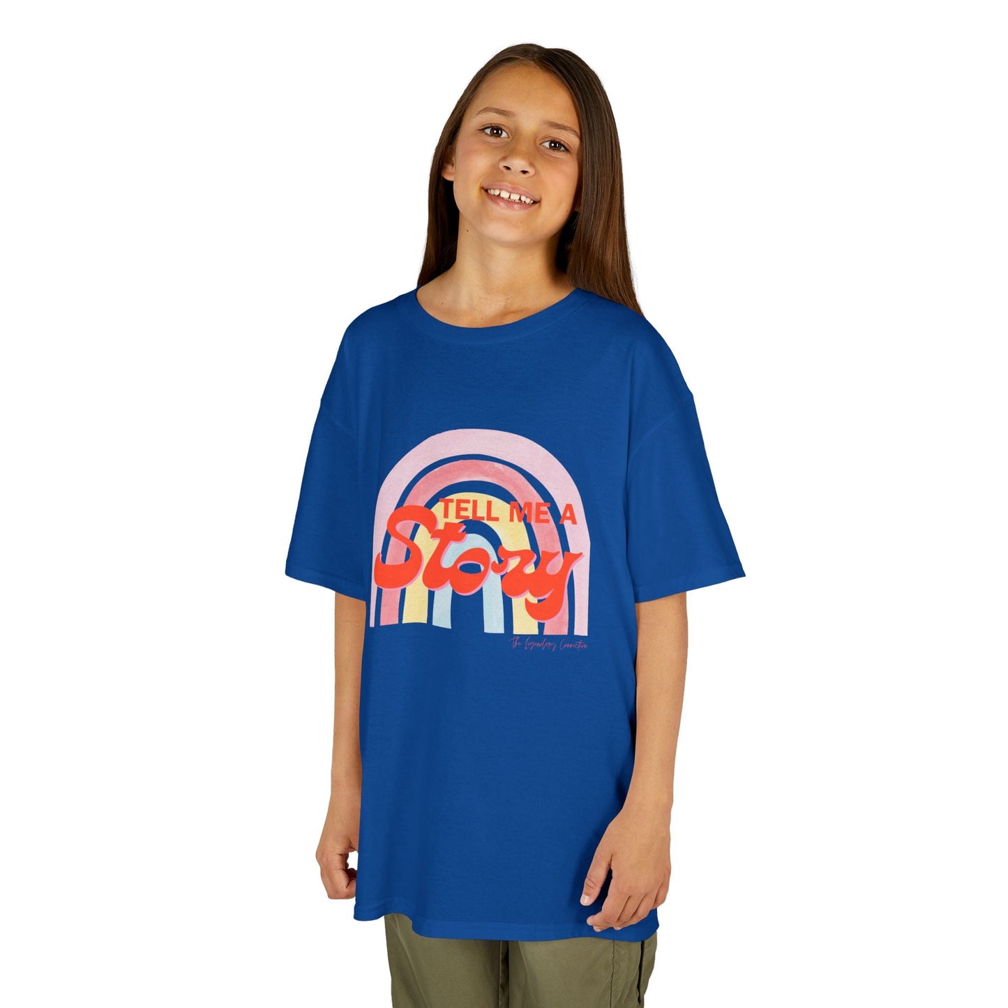 "Tell Me A Story" Kids Rainbow Tee - The Legendary Connection