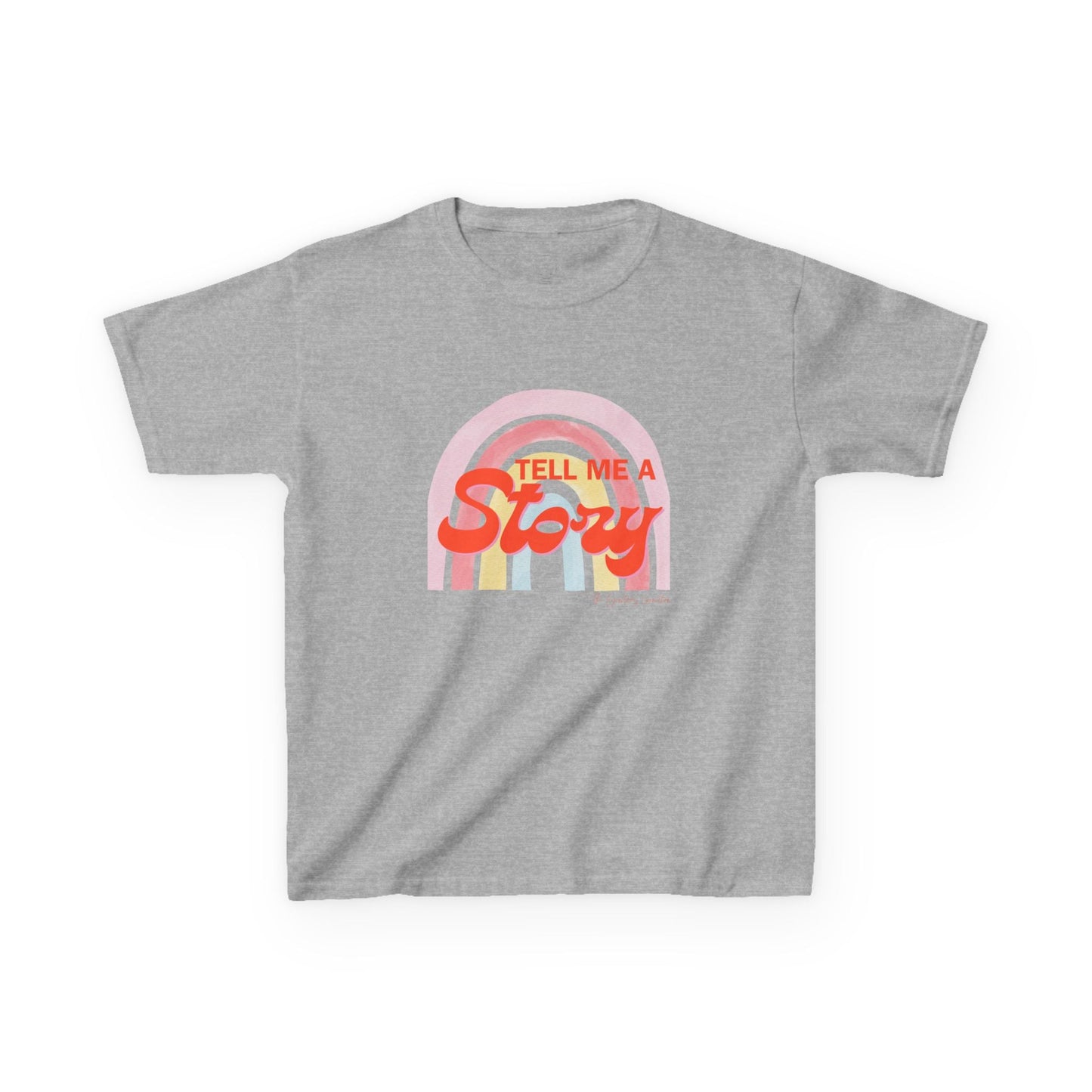 "Tell Me A Story" Kids Rainbow Tee - The Legendary Connection