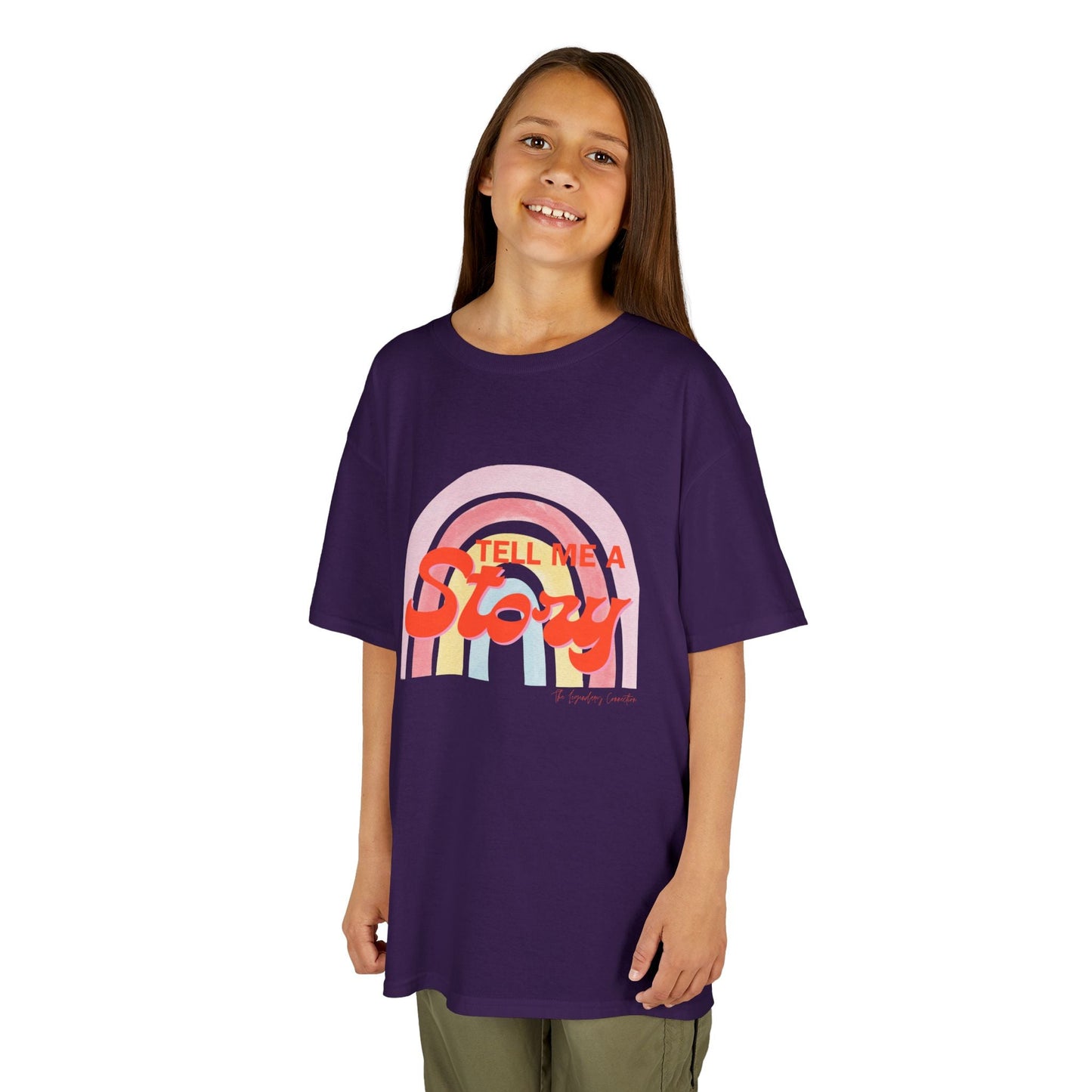 "Tell Me A Story" Kids Rainbow Tee - The Legendary Connection