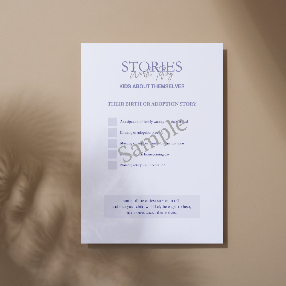 Stories Worth Telling Your Kids: Their Stories - Digital Download