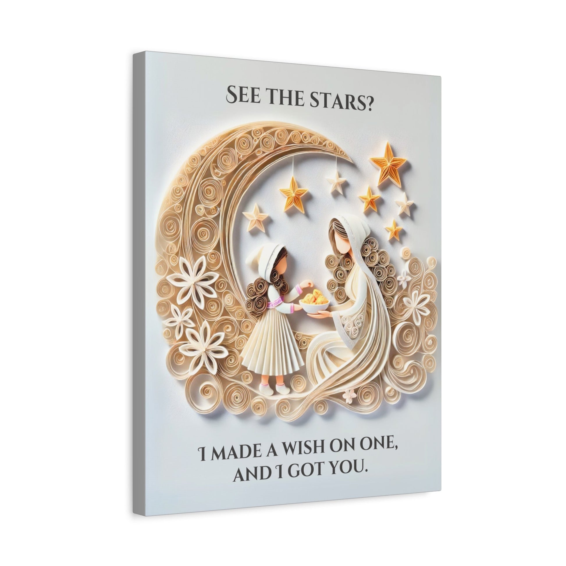 'See the Stars? I Made a Wish On One' - Canvas Art - The Legendary Connection