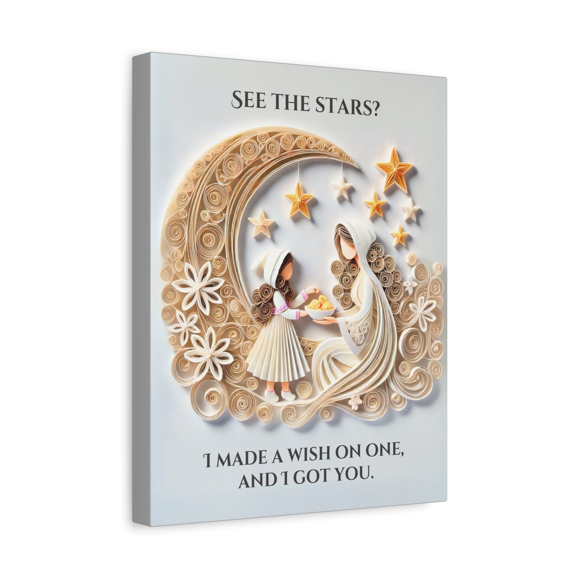 'See the Stars? I Made a Wish On One' - Canvas Art - The Legendary Connection