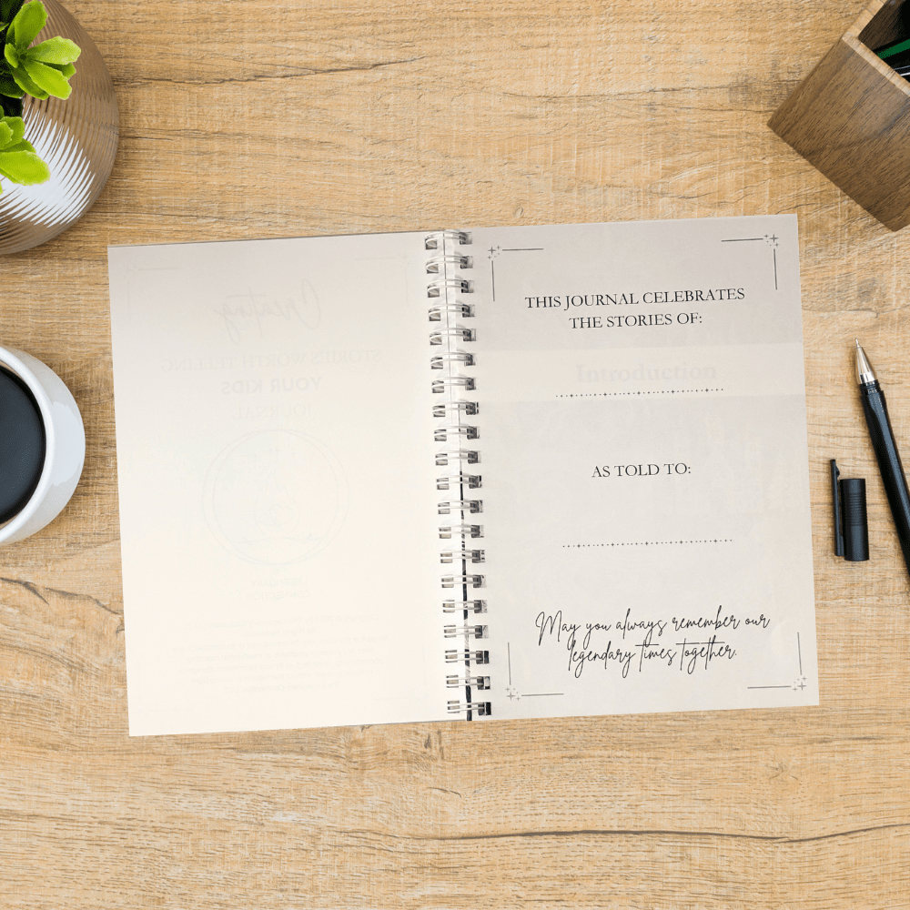 Storytelling Journal for Parents & Grandparents – Guided Keepsake for Family Stories - The Legendary Connection