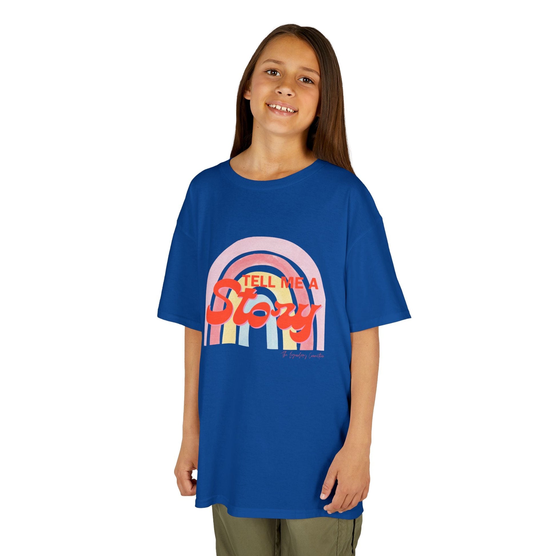 "Tell Me A Story" Kids Rainbow Tee - The Legendary Connection