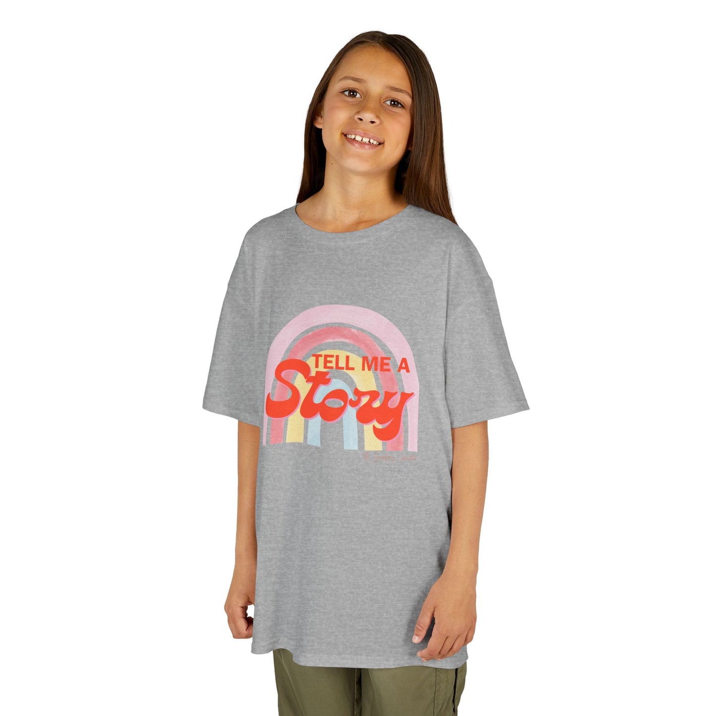 "Tell Me A Story" Kids Rainbow Tee - The Legendary Connection