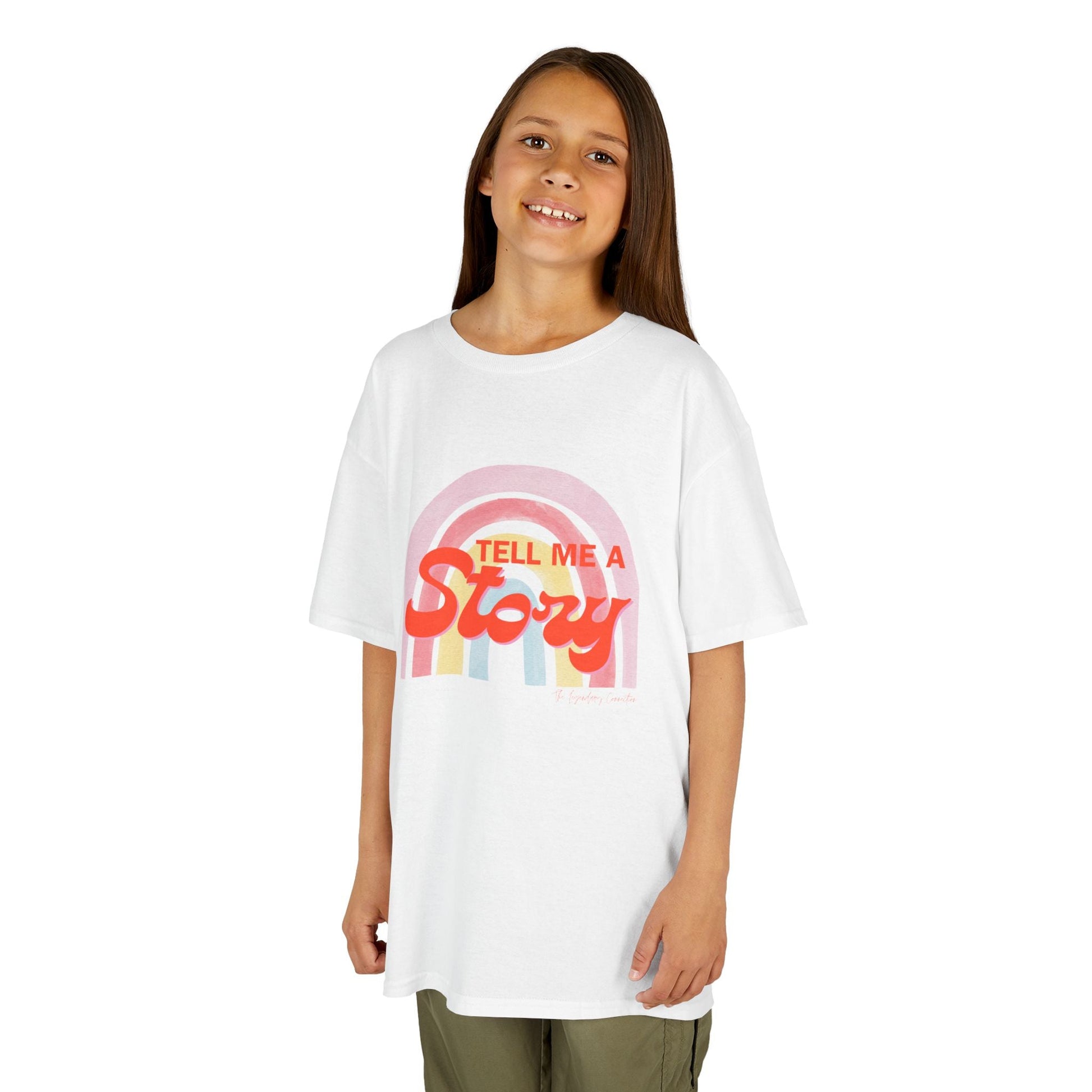 "Tell Me A Story" Kids Rainbow Tee - The Legendary Connection
